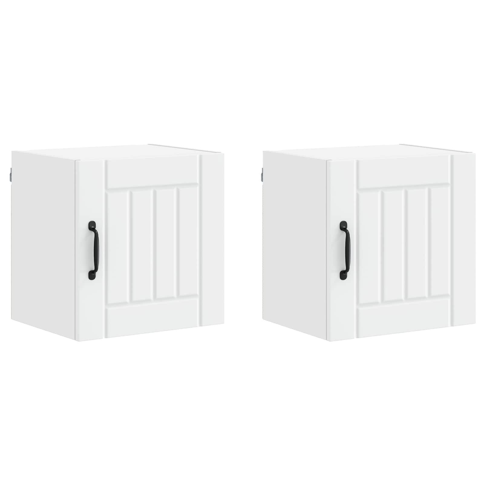 Wandschrank LUCCA 2 pcs Weiß 40 x 31 x 40 cm Holzwerkstoff