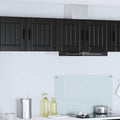 Wandschrank LUCCA 2 pcs Schwarz 40 x 31 x 40 cm Holzwerkstoff
