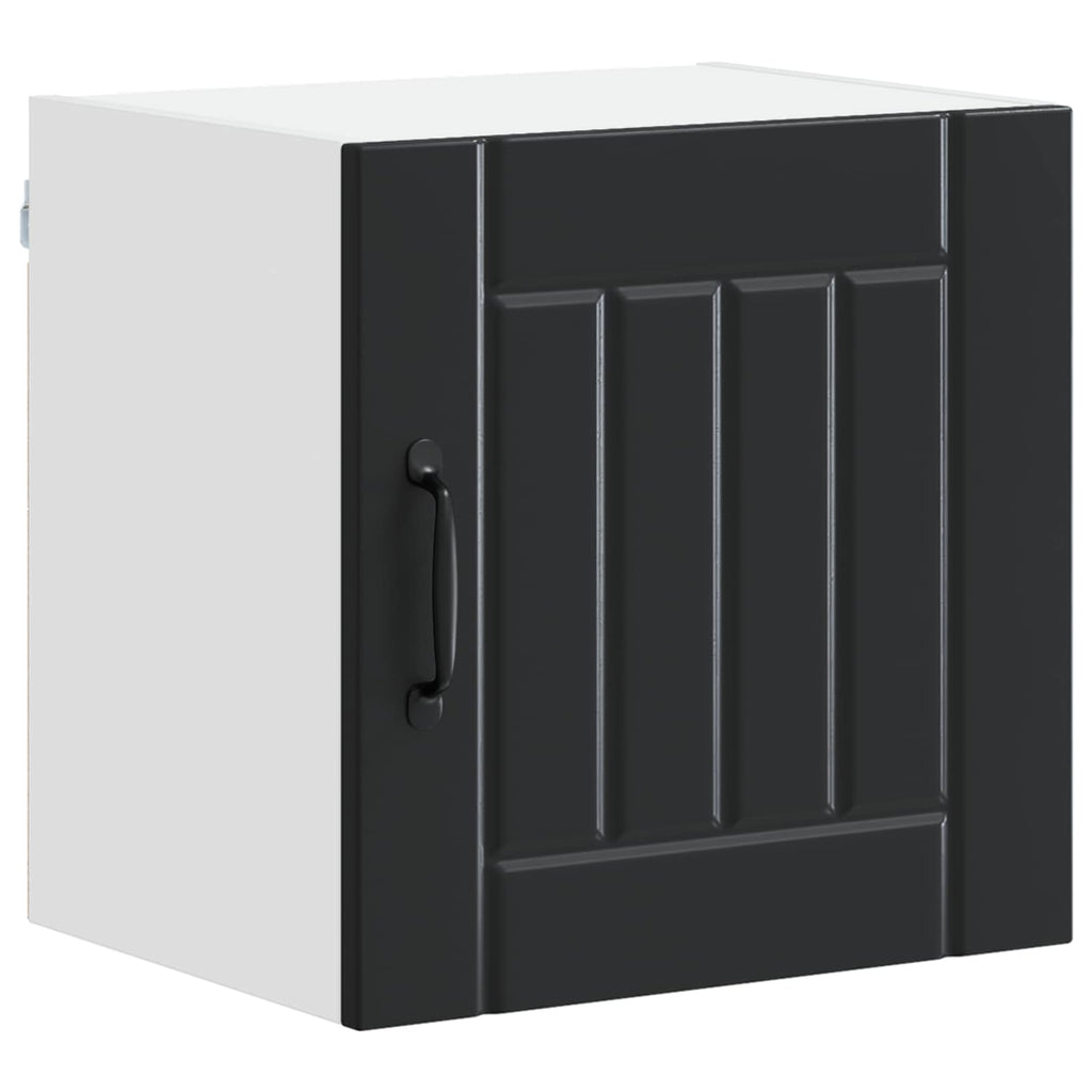 Wandschrank LUCCA 2 pcs Schwarz 40 x 31 x 40 cm Holzwerkstoff