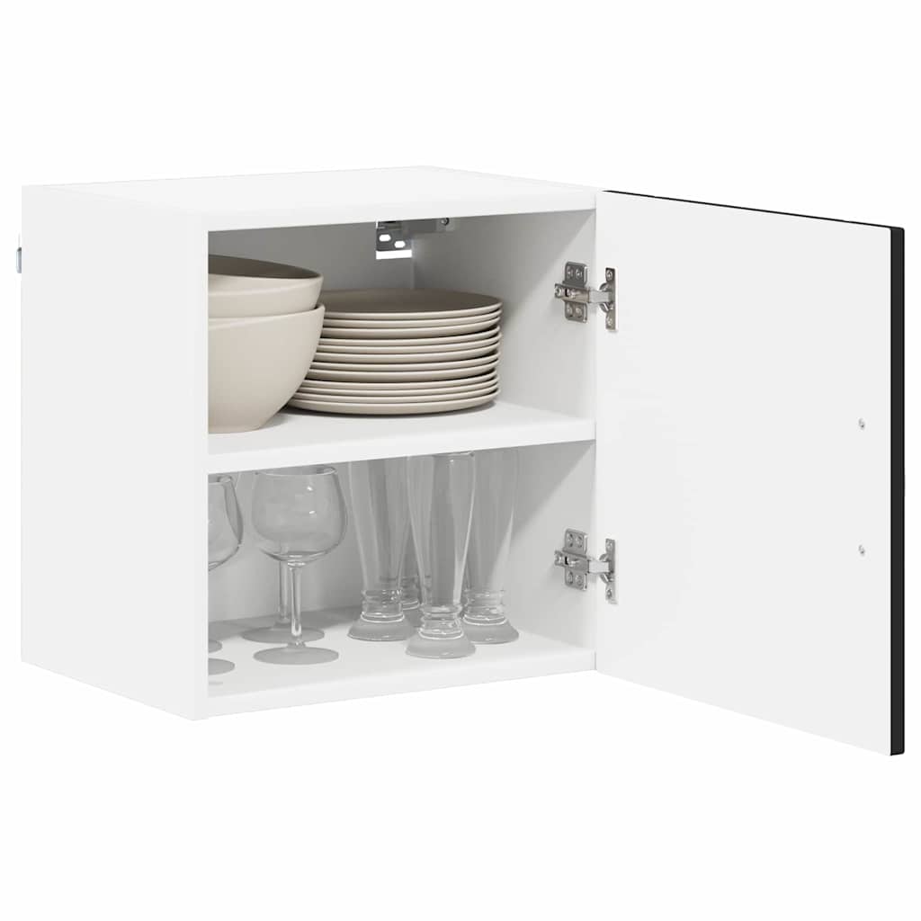 Wandschrank LUCCA 2 pcs Schwarz 40 x 31 x 40 cm Holzwerkstoff