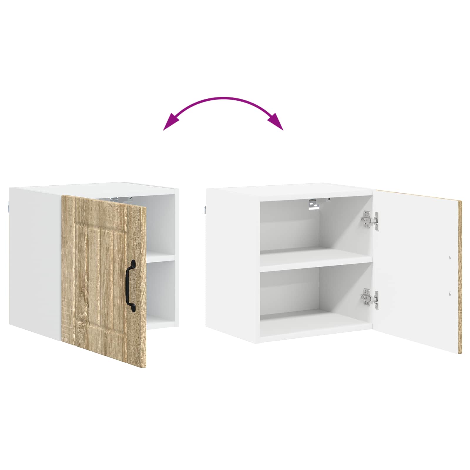 Wandschrank LUCCA Sonoma-Eiche 40 x 31 x 40 cm Holzwerkstoff