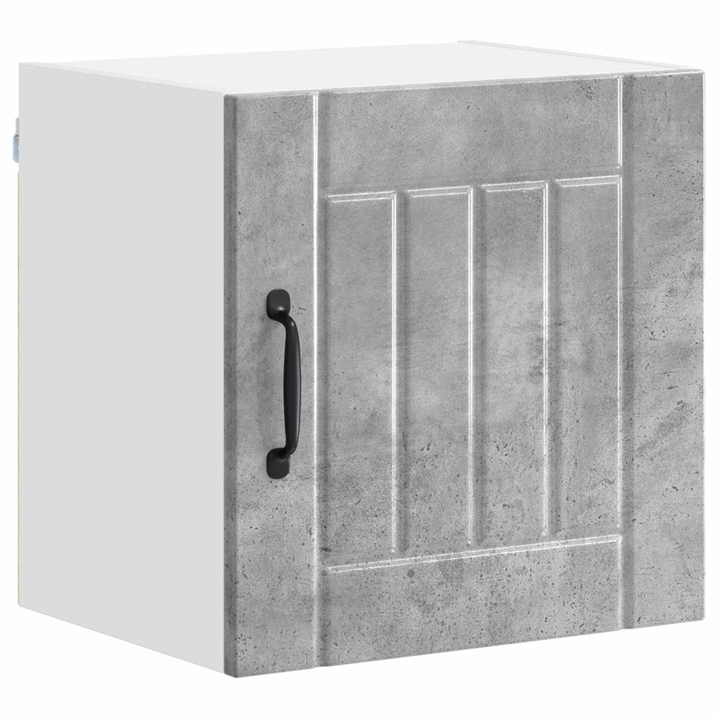 Wandschrank LUCCA 2 pcs Betongrau 40 x 31 x 40 cm Holzwerkstoff