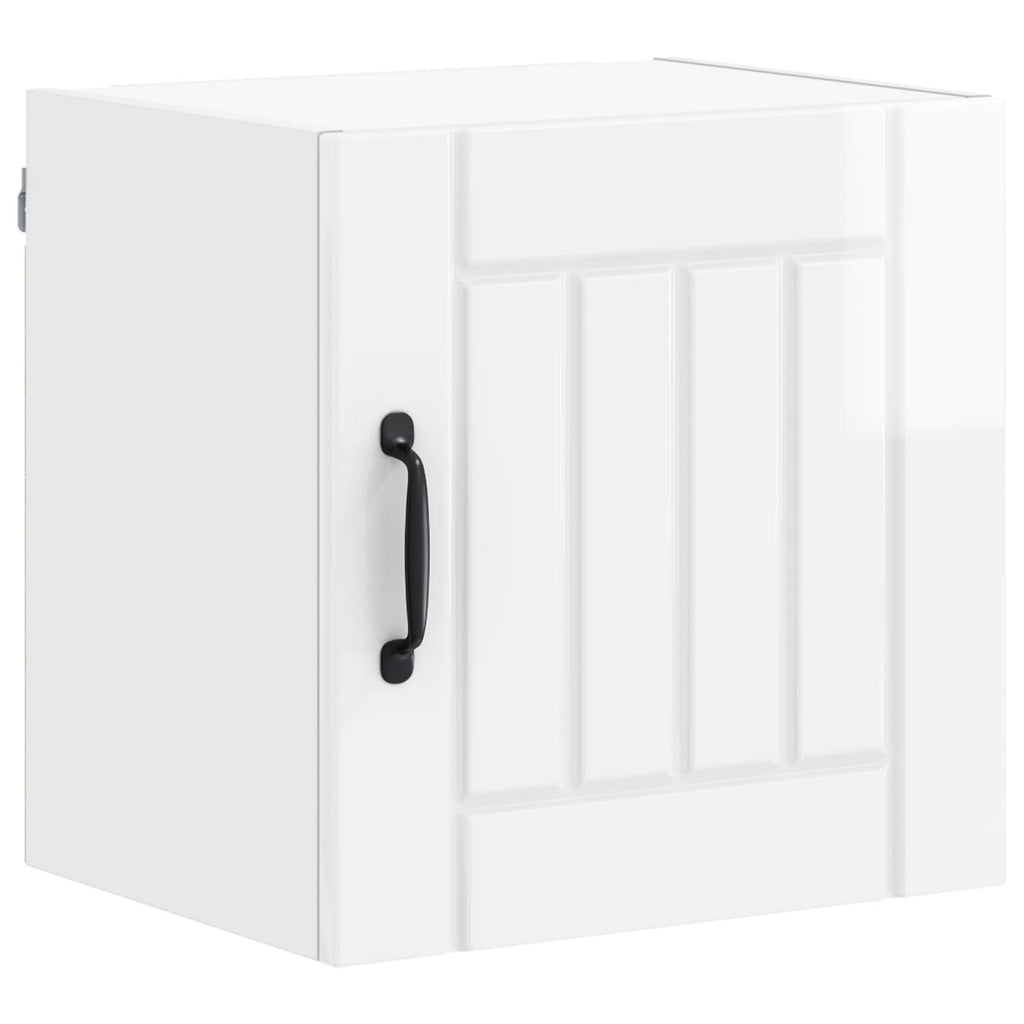 Wandschrank LUCCA 2 pcs Hochglanz Weiß 40 x 31 x 40 cm