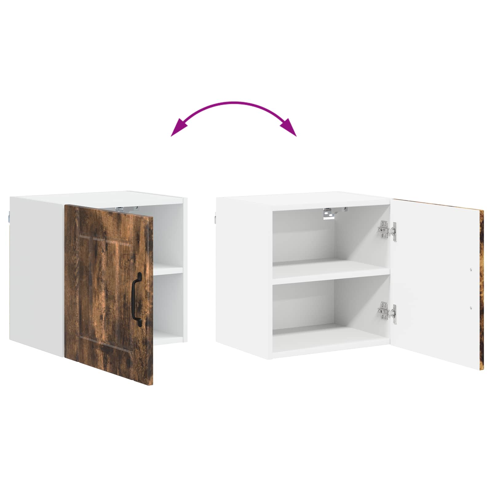 Wandschrank LUCCA Geräucherte Eiche 40 x 31 x 40 cm