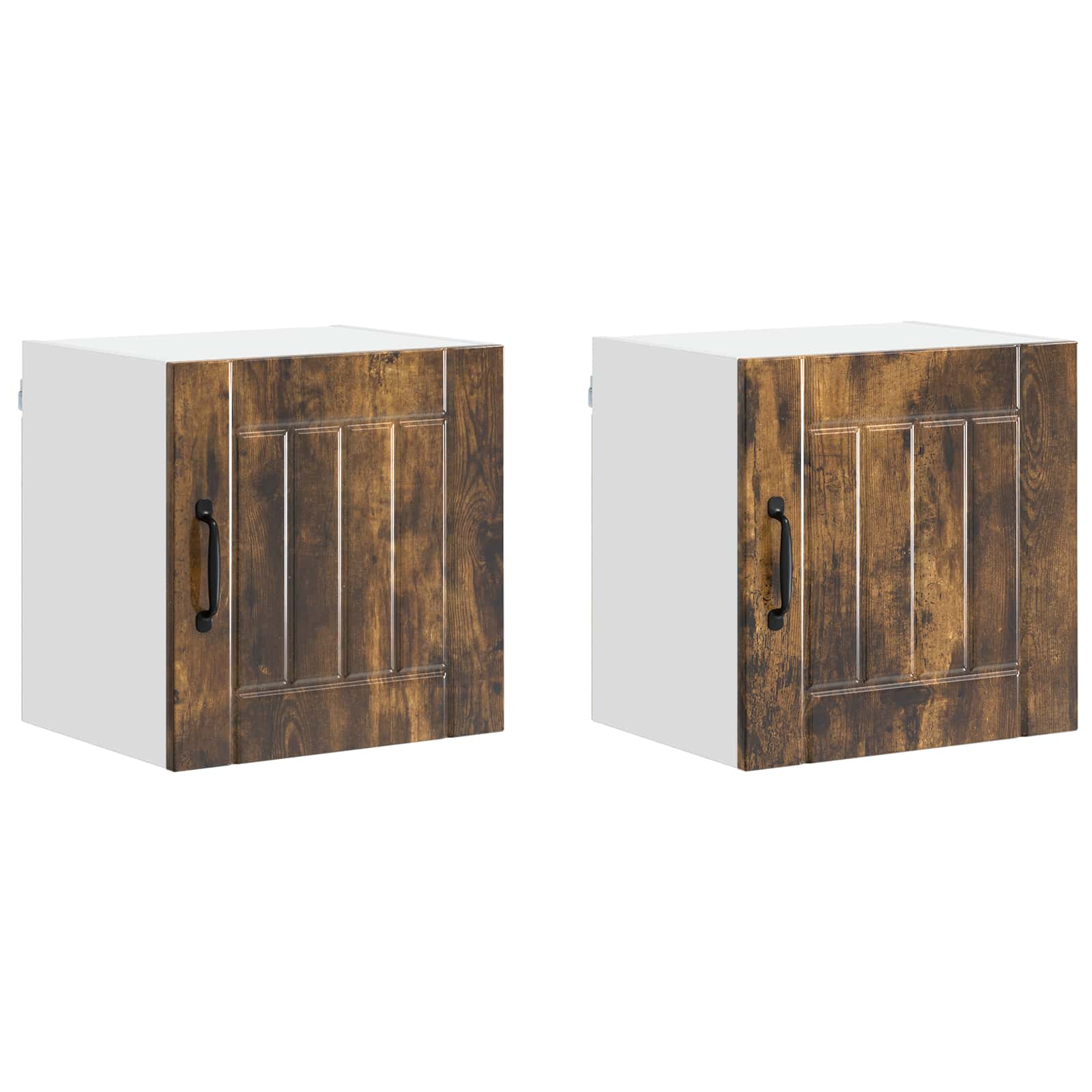 Wandschrank LUCCA 2 pcs Geräucherte Eiche 40 x 31 x 40 cm