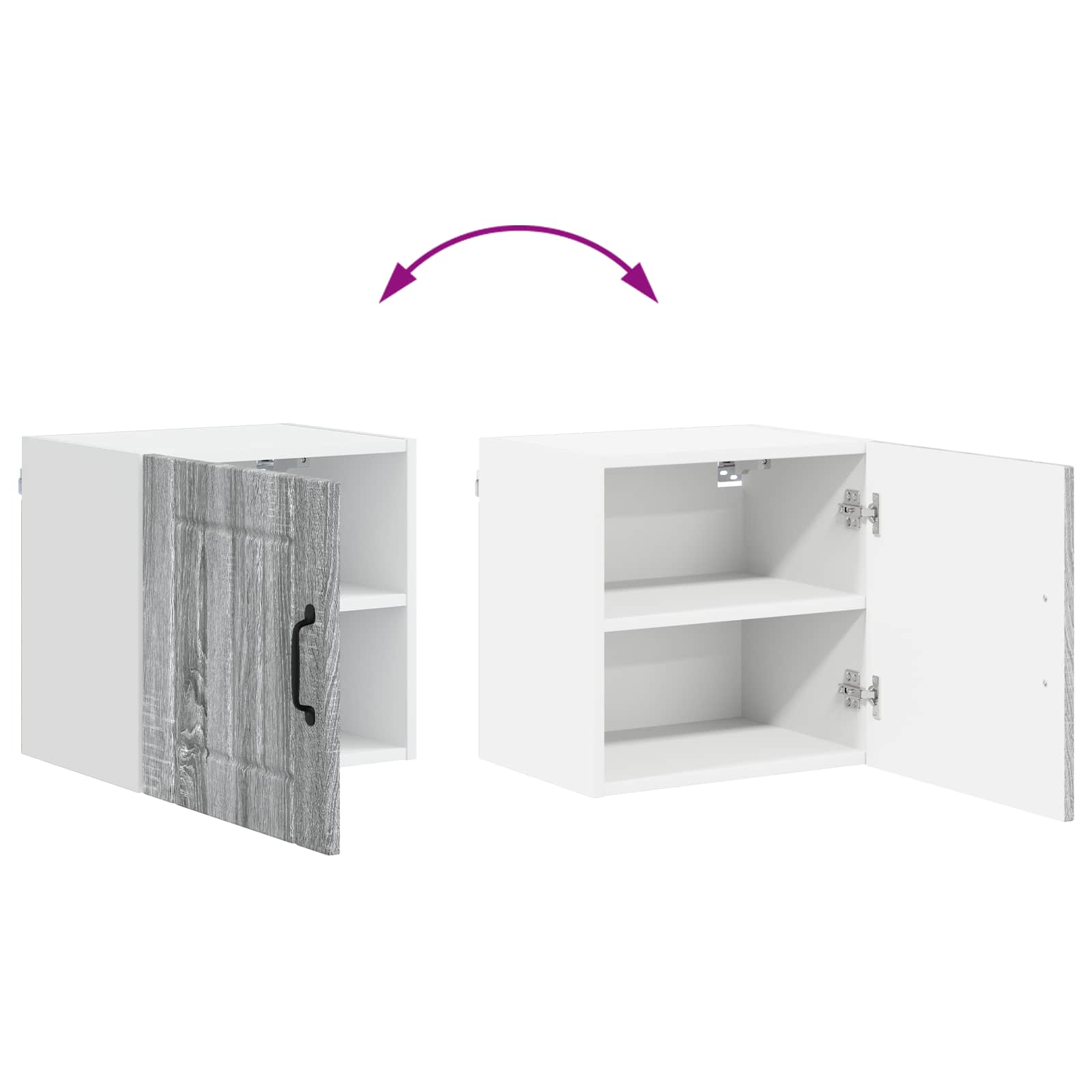 Wandschrank LUCCA Graues Sonoma 40 x 31 x 40 cm Holzwerkstoff