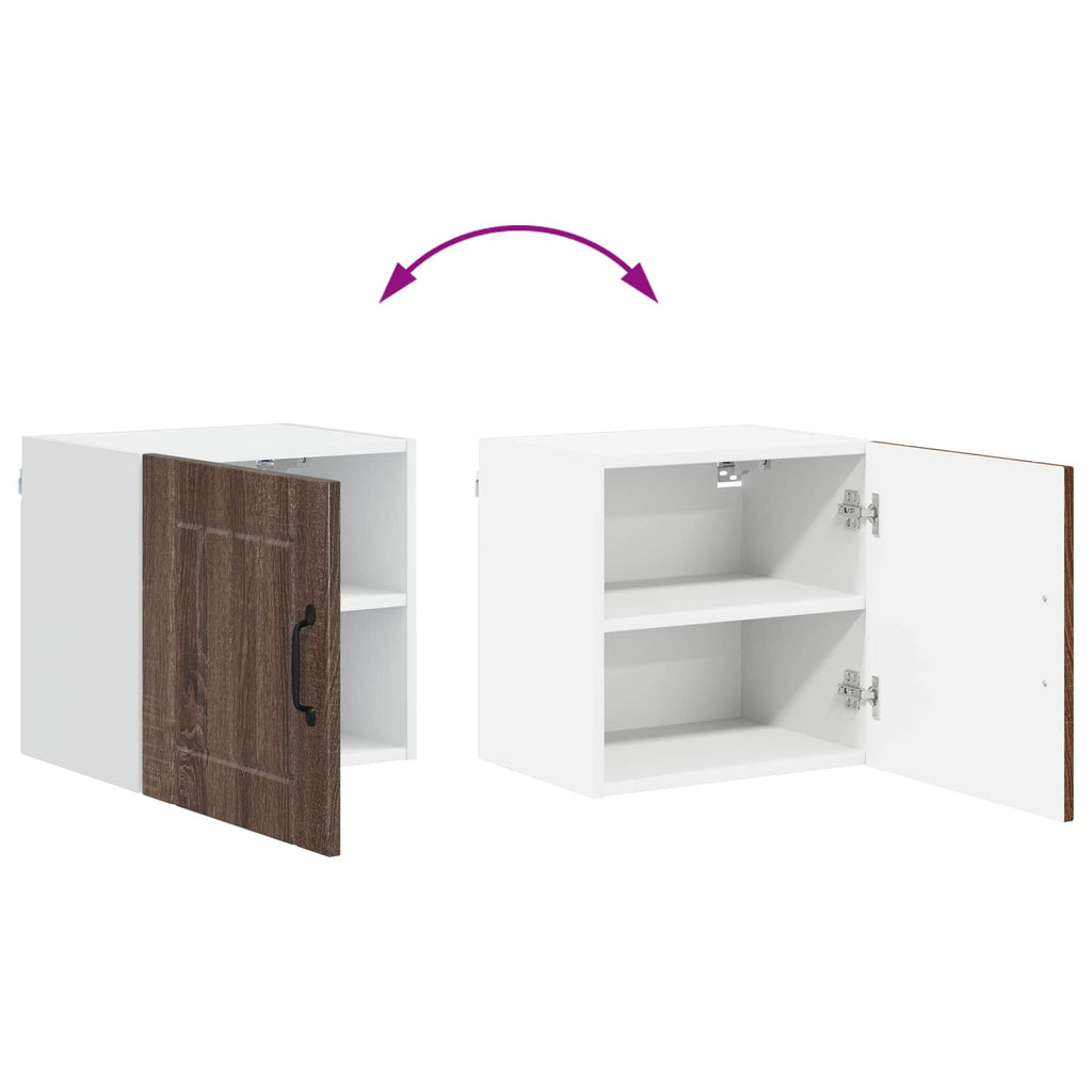 Wandschrank LUCCA Brauneiche 40 x 31 x 40 cm Holzwerkstoff