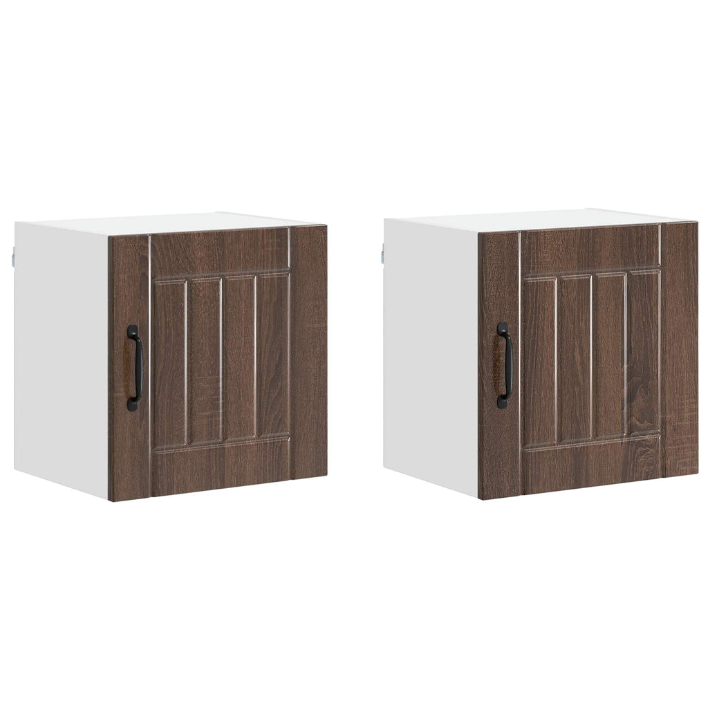 Wandschrank LUCCA 2 pcs Brauneiche 40 x 31 x 40 cm