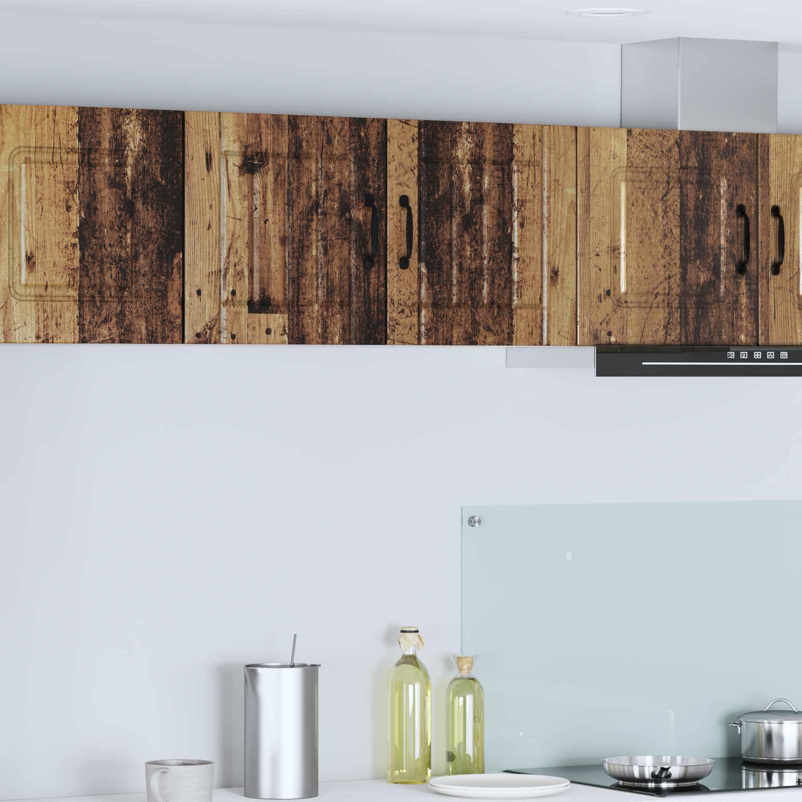Wandschrank LUCCA 2 pcs Altholz 40 x 31 x 40 cm Holzwerkstoff