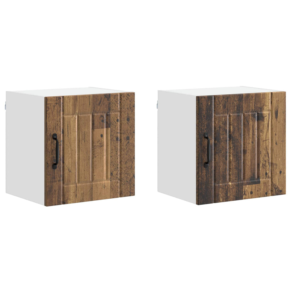 Wandschrank LUCCA 2 pcs Altholz 40 x 31 x 40 cm Holzwerkstoff