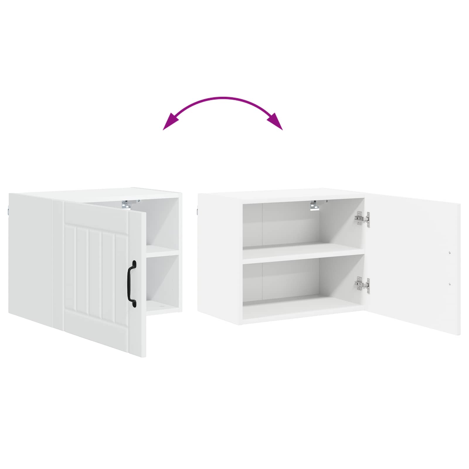 Wandschrank LUCCA Weiß 50 x 31 x 40 cm Holzwerkstoff
