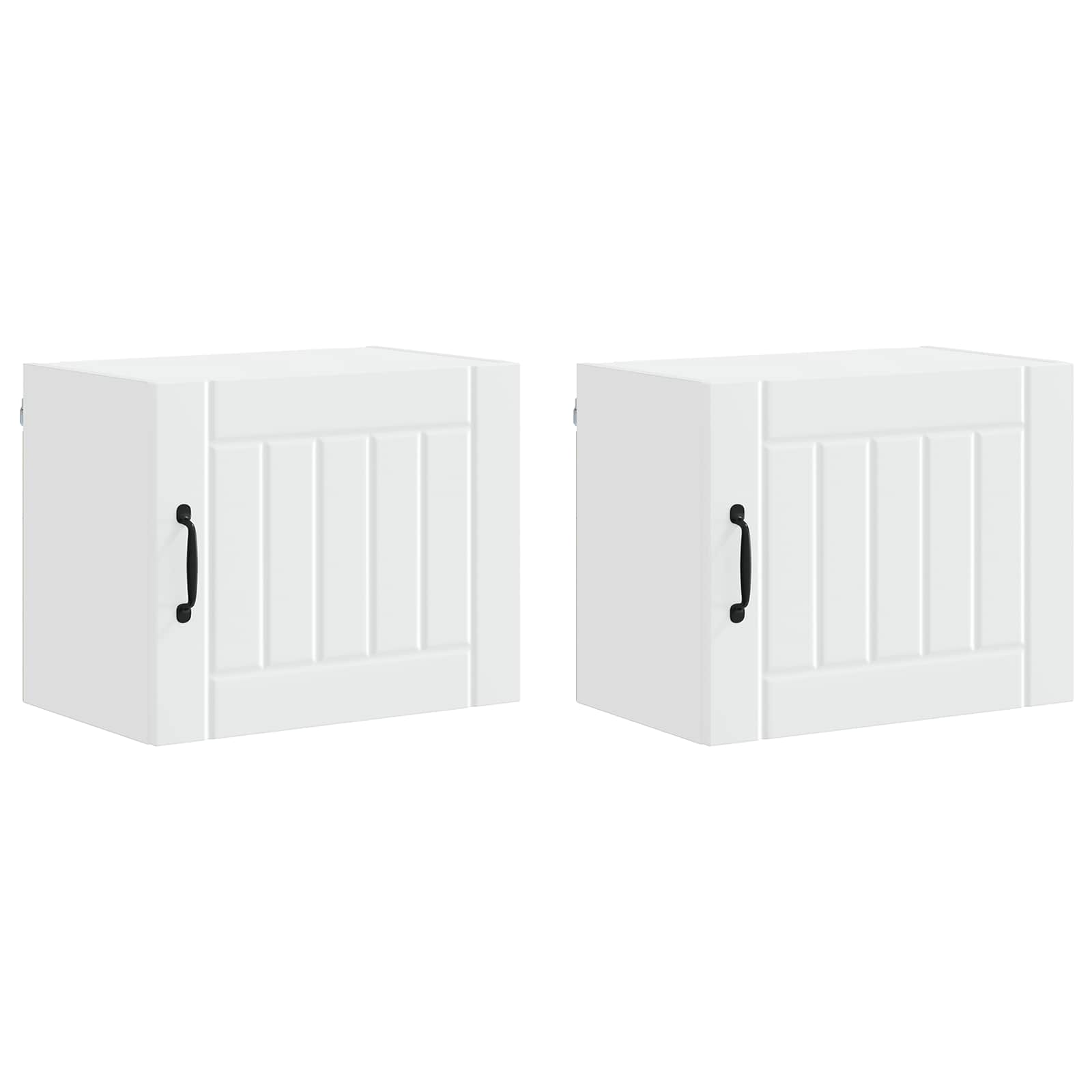 Wandschrank LUCCA 2 pcs Weiß 50 x 31 x 40 cm Holzwerkstoff