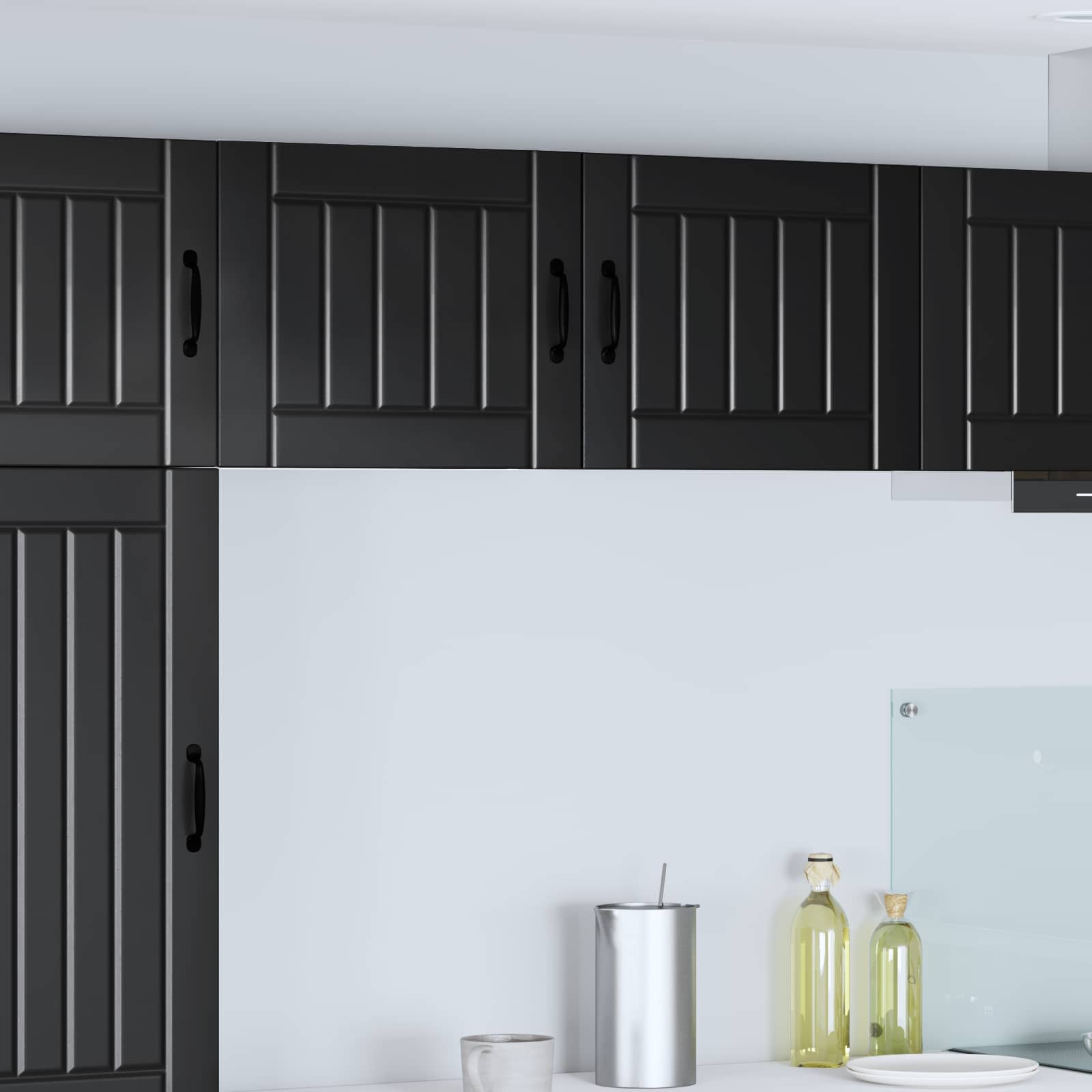 Wandschrank LUCCA Schwarz 50 x 31 x 40 cm Holzwerkstoff