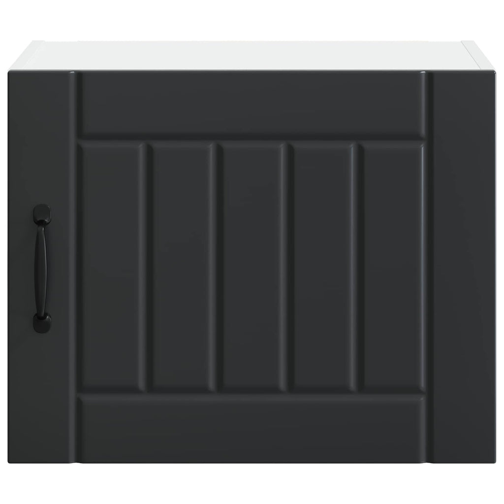 Wandschrank LUCCA Schwarz 50 x 31 x 40 cm Holzwerkstoff