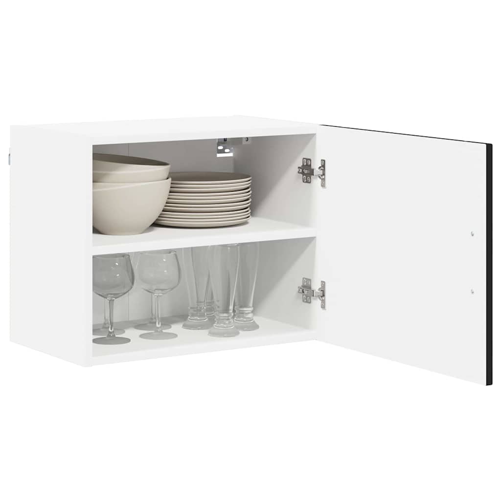 Wandschrank LUCCA 2 pcs Schwarz 50 x 31 x 40 cm Holzwerkstoff