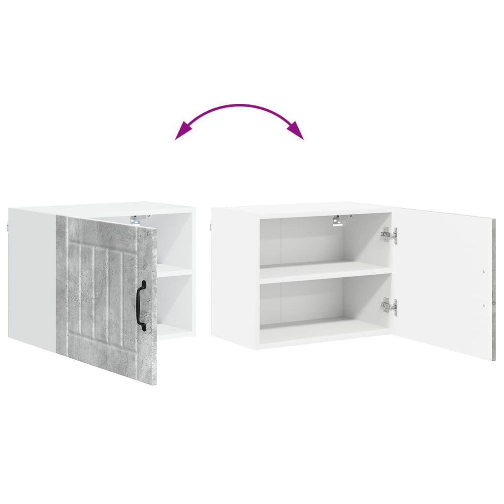Wandschrank LUCCA Betongrau 50 x 31 x 40 cm Holzwerkstoff