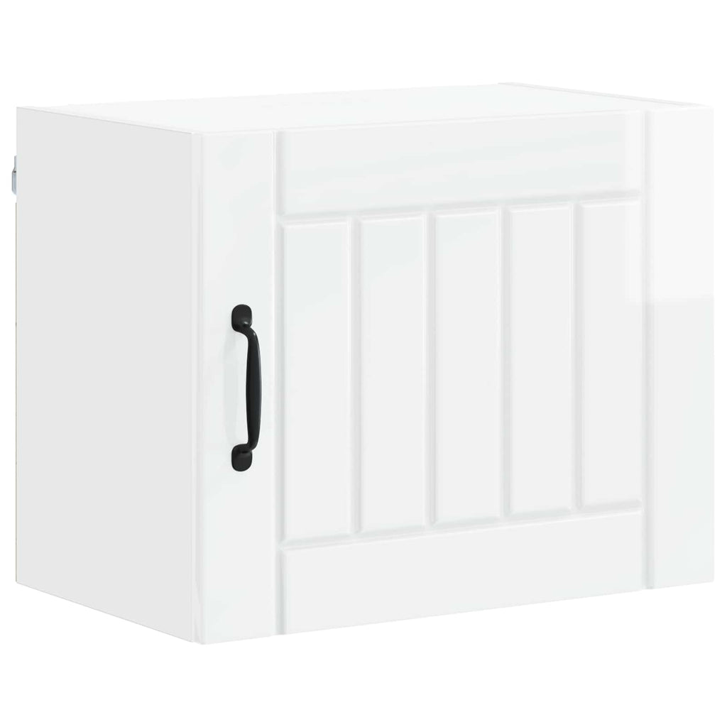 Wandschrank LUCCA Hochglanz Weiß 50 x 31 x 40 cm Holzwerkstoff