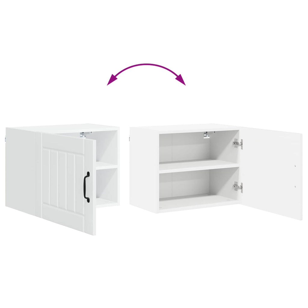 Wandschrank LUCCA Hochglanz Weiß 50 x 31 x 40 cm Holzwerkstoff