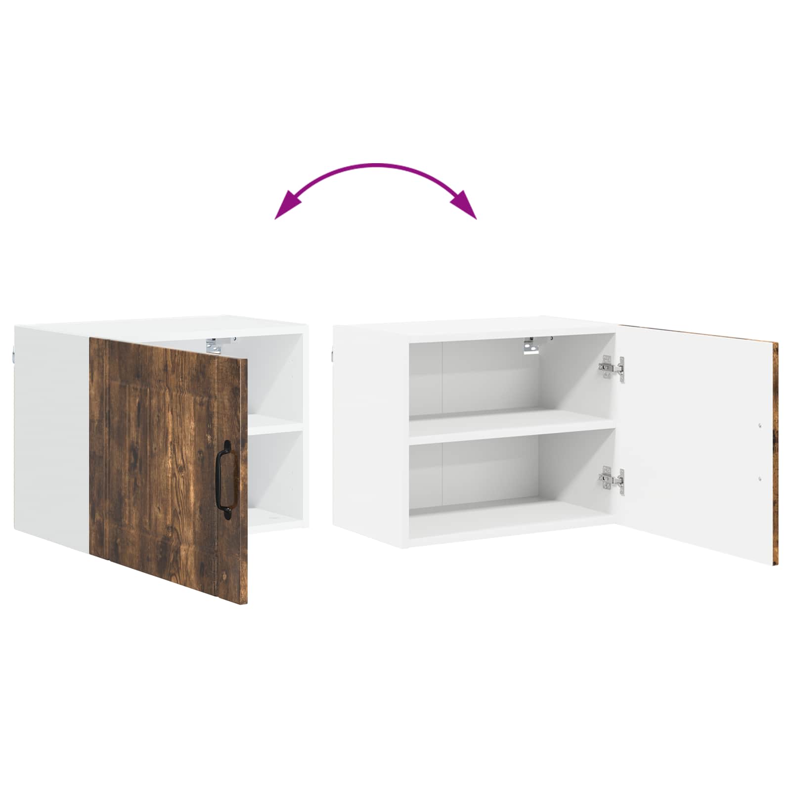 Wandschrank LUCCA Geräucherte Eiche 50 x 31 x 40 cm