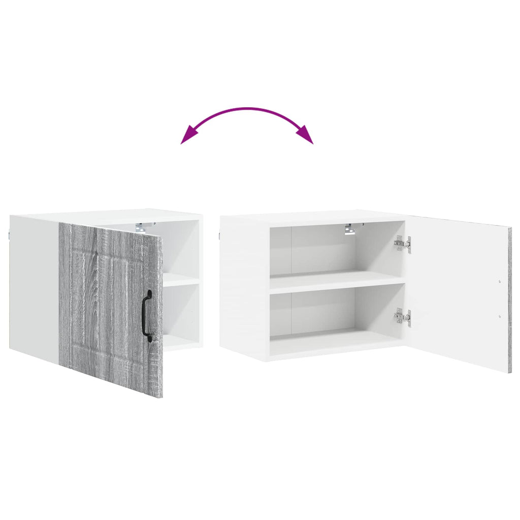 Wandschrank LUCCA Graues Sonoma 50 x 31 x 40 cm Holzwerkstoff