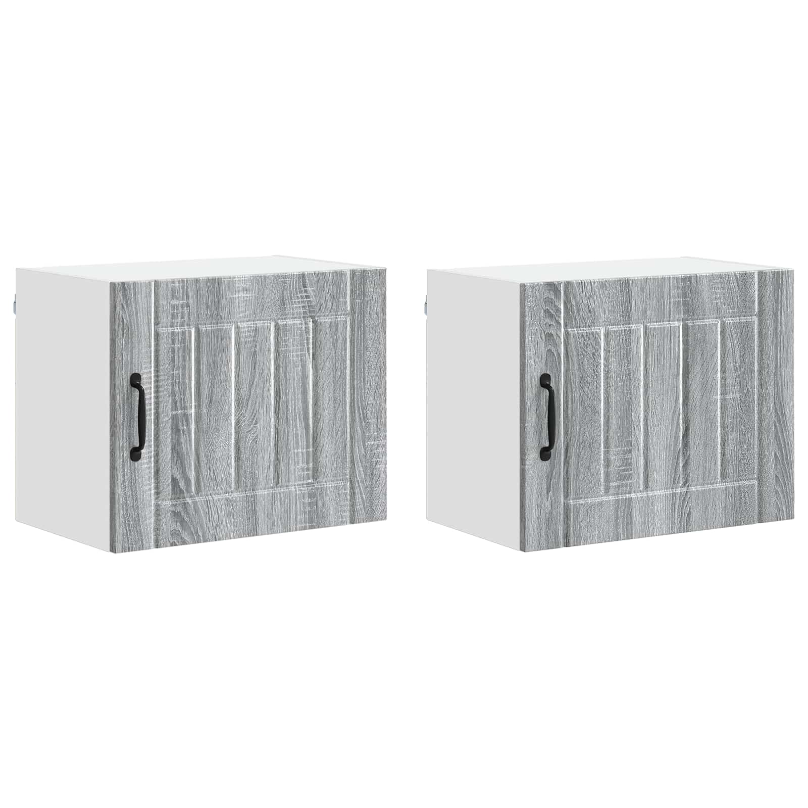 Wandschrank LUCCA 2 pcs Graues Sonoma 50 x 31 x 40 cm