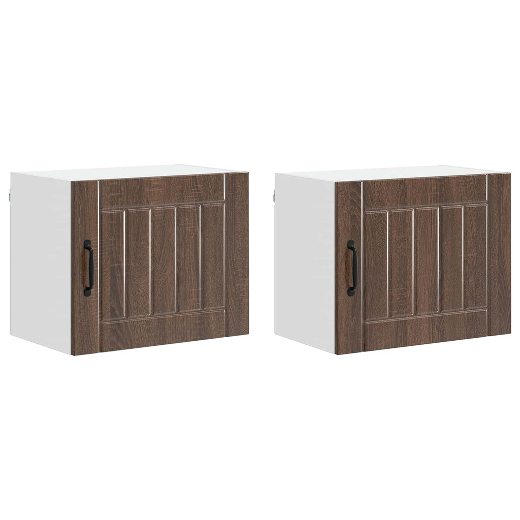 Wandschrank LUCCA 2 pcs Brauneiche 50 x 31 x 40 cm