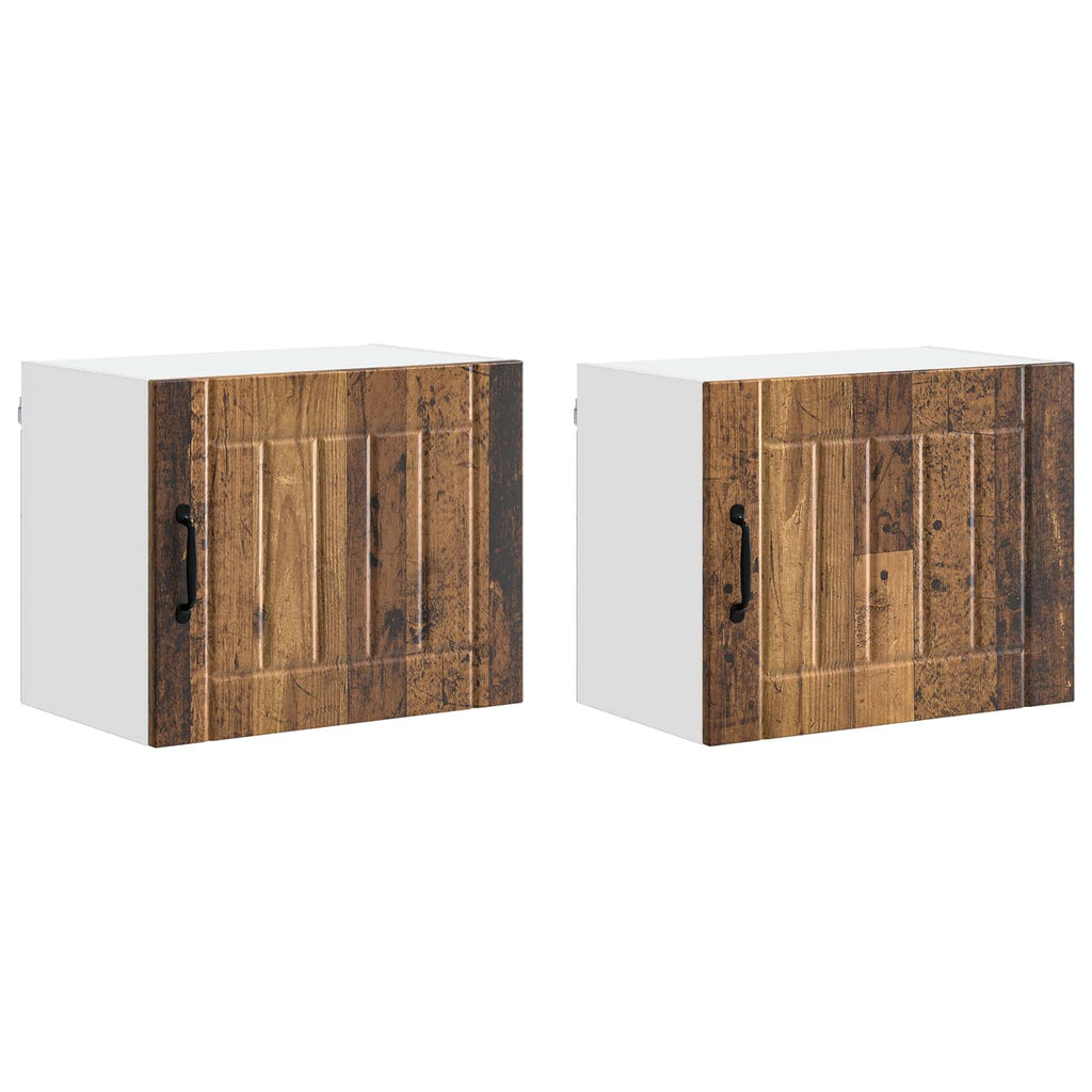 Wandschrank LUCCA 2 pcs Altholz 50 x 31 x 40 cm Holzwerkstoff
