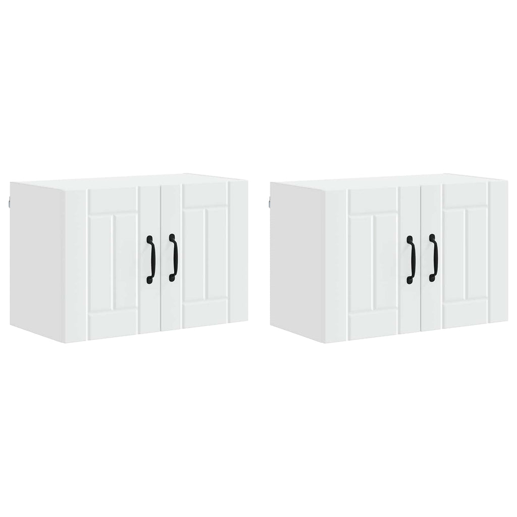Wandschrank LUCCA 2 pcs Weiß 60 x 31 x 40 cm Holzwerkstoff