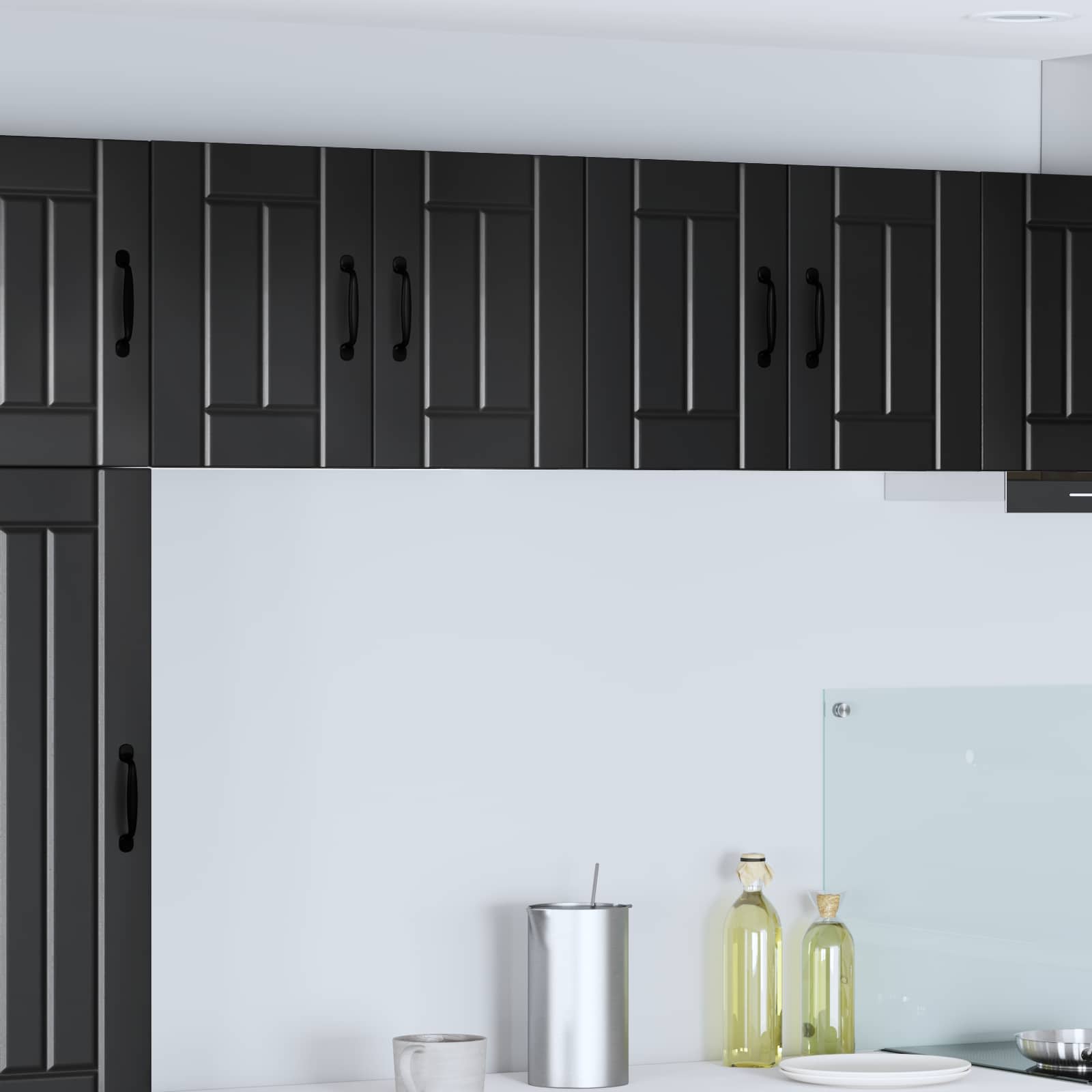 Wandschrank LUCCA Schwarz 60 x 31 x 40 cm Holzwerkstoff