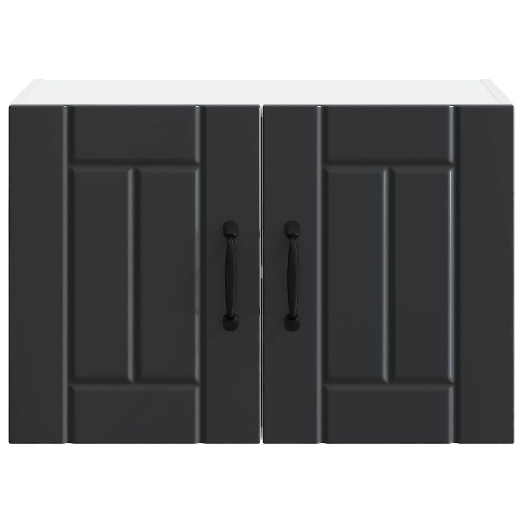 Wandschrank LUCCA Schwarz 60 x 31 x 40 cm Holzwerkstoff