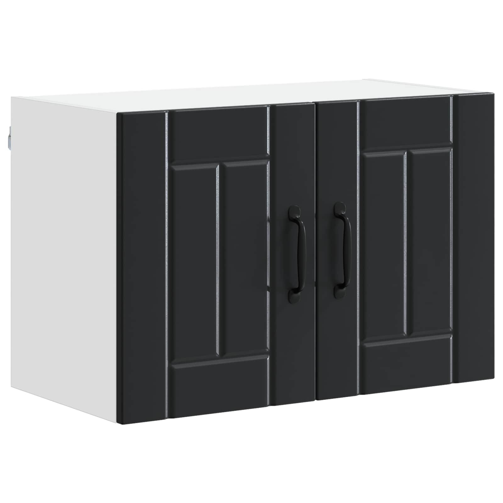 Wandschrank LUCCA 2 pcs Schwarz 60 x 31 x 40 cm Holzwerkstoff
