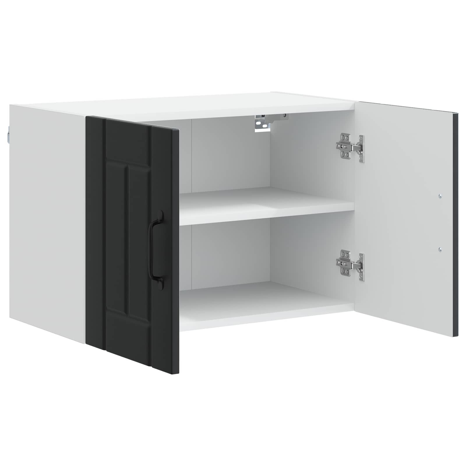 Wandschrank LUCCA 2 pcs Schwarz 60 x 31 x 40 cm Holzwerkstoff