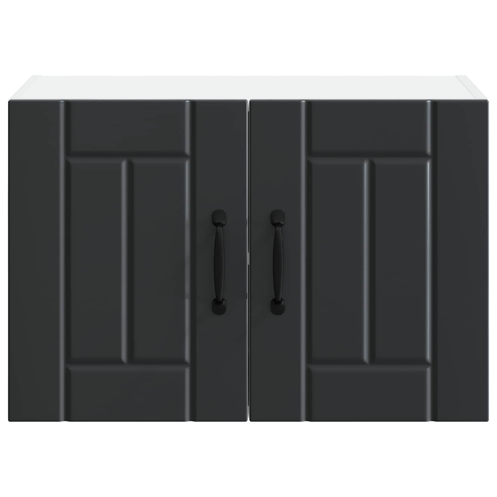 Wandschrank LUCCA 2 pcs Schwarz 60 x 31 x 40 cm Holzwerkstoff
