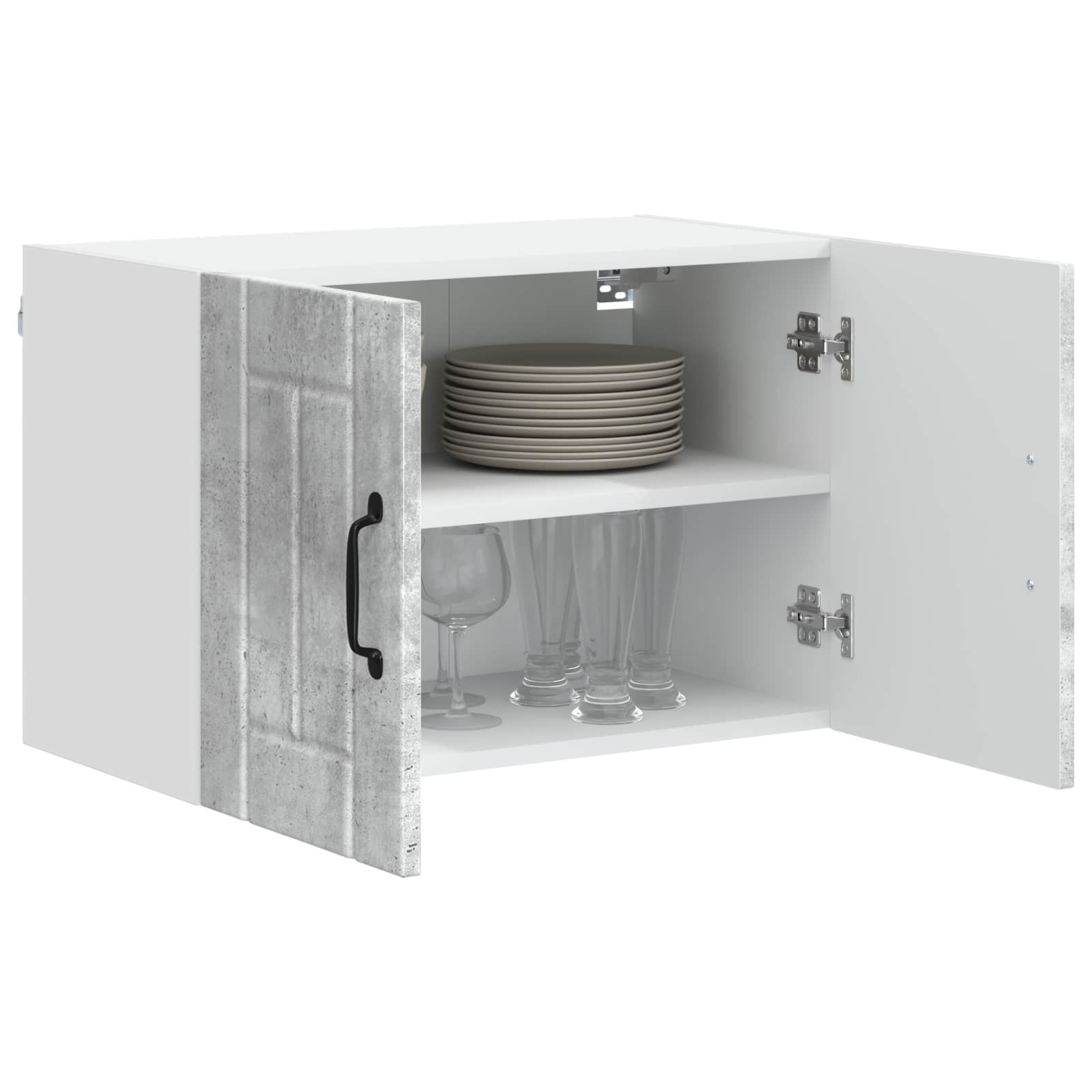 Wandschrank LUCCA Betongrau 60 x 31 x 40 cm Holzwerkstoff
