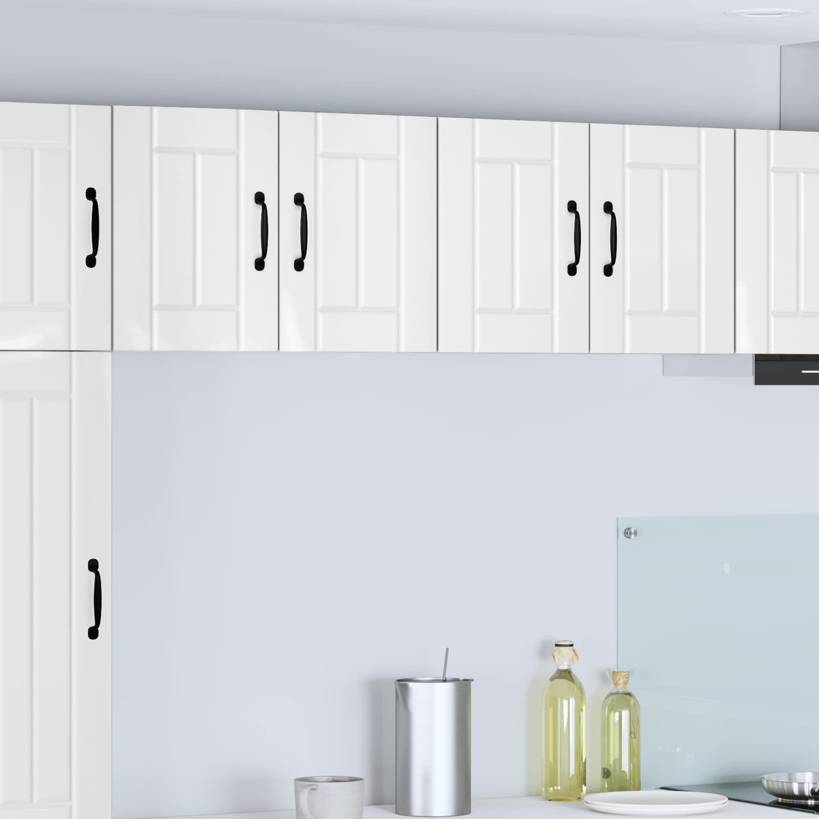 Wandschrank LUCCA 2 pcs Hochglanz Weiß 60 x 31 x 40 cm