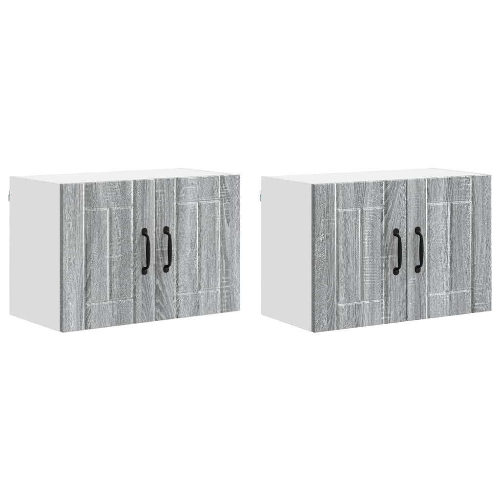 Wandschrank LUCCA 2 pcs Graues Sonoma 60 x 31 x 40 cm