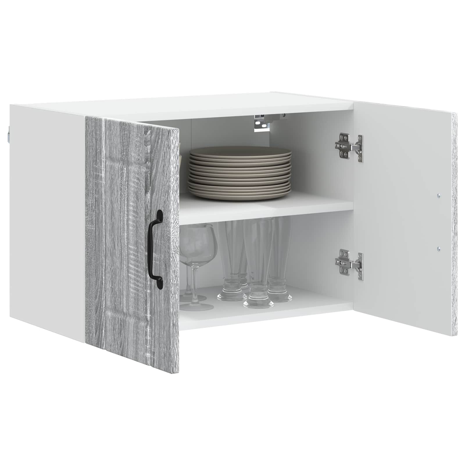 Wandschrank LUCCA 2 pcs Graues Sonoma 60 x 31 x 40 cm