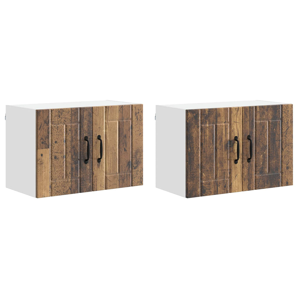Wandschrank LUCCA 2 pcs Altholz 60 x 31 x 40 cm Holzwerkstoff