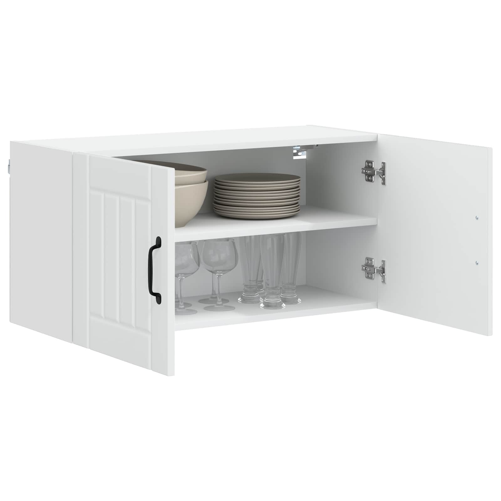 Wandschrank LUCCA Weiß 80 x 31 x 40 cm Holzwerkstoff