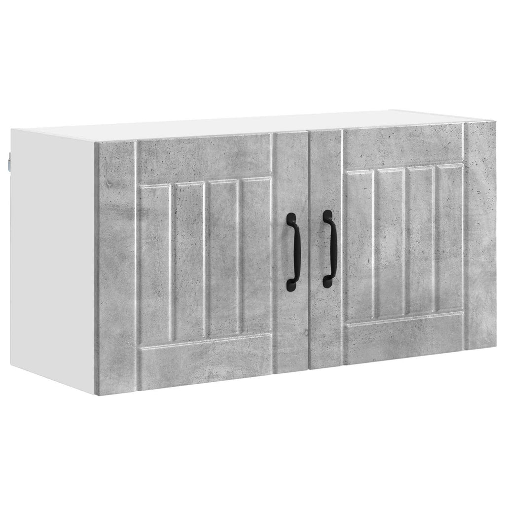 Wandschrank LUCCA Betongrau 80 x 31 x 40 cm Holzwerkstoff