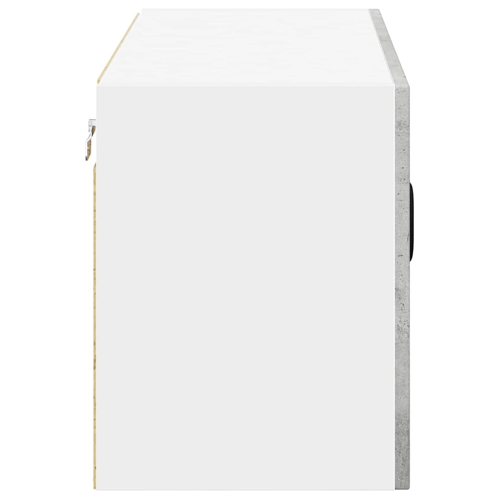 Wandschrank LUCCA Betongrau 80 x 31 x 40 cm Holzwerkstoff