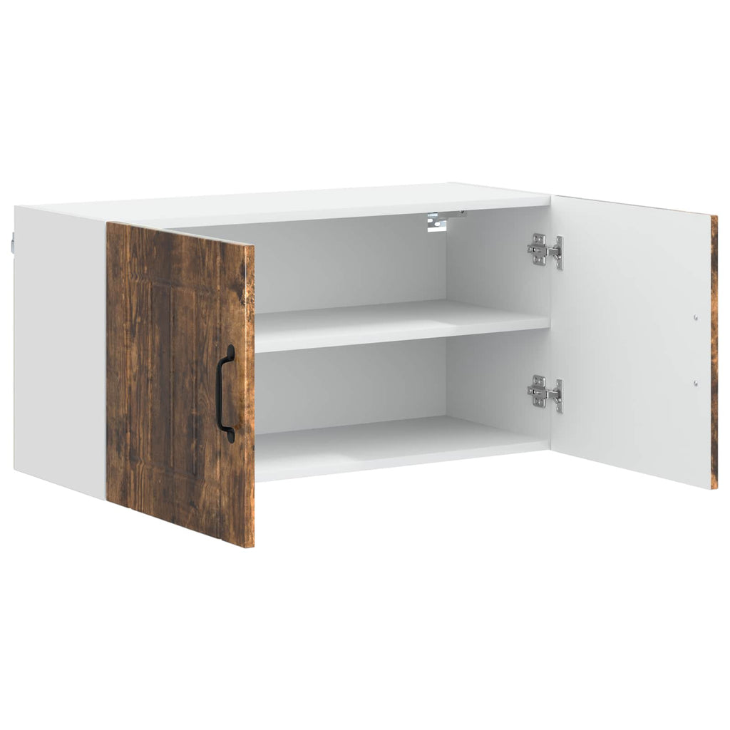 Wandschrank LUCCA Geräucherte Eiche 80 x 31 x 40 cm