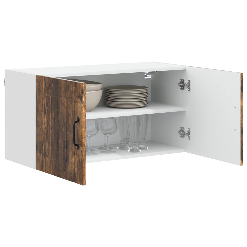 Wandschrank LUCCA Geräucherte Eiche 80 x 31 x 40 cm