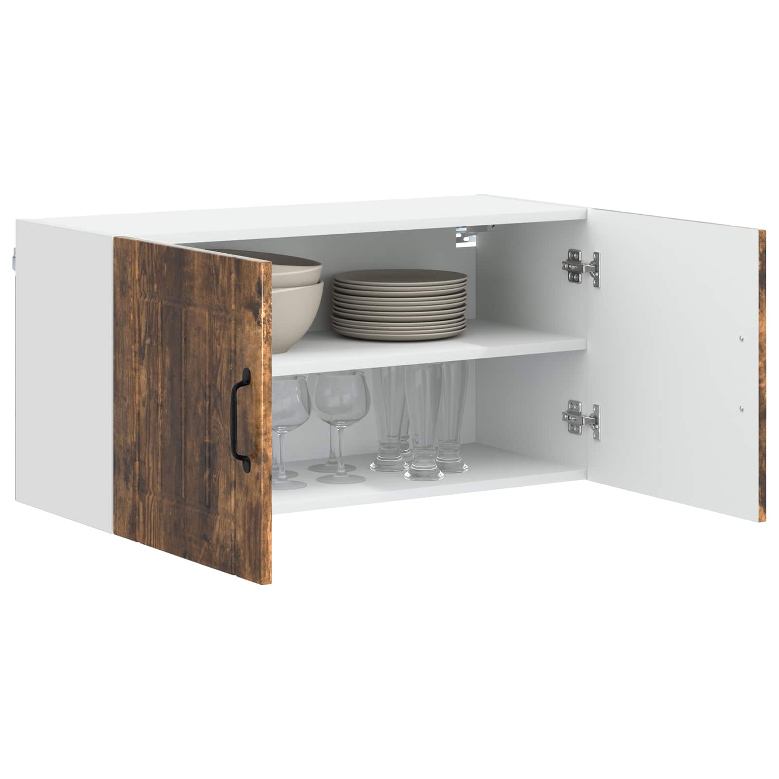 Wandschrank LUCCA Geräucherte Eiche 80 x 31 x 40 cm