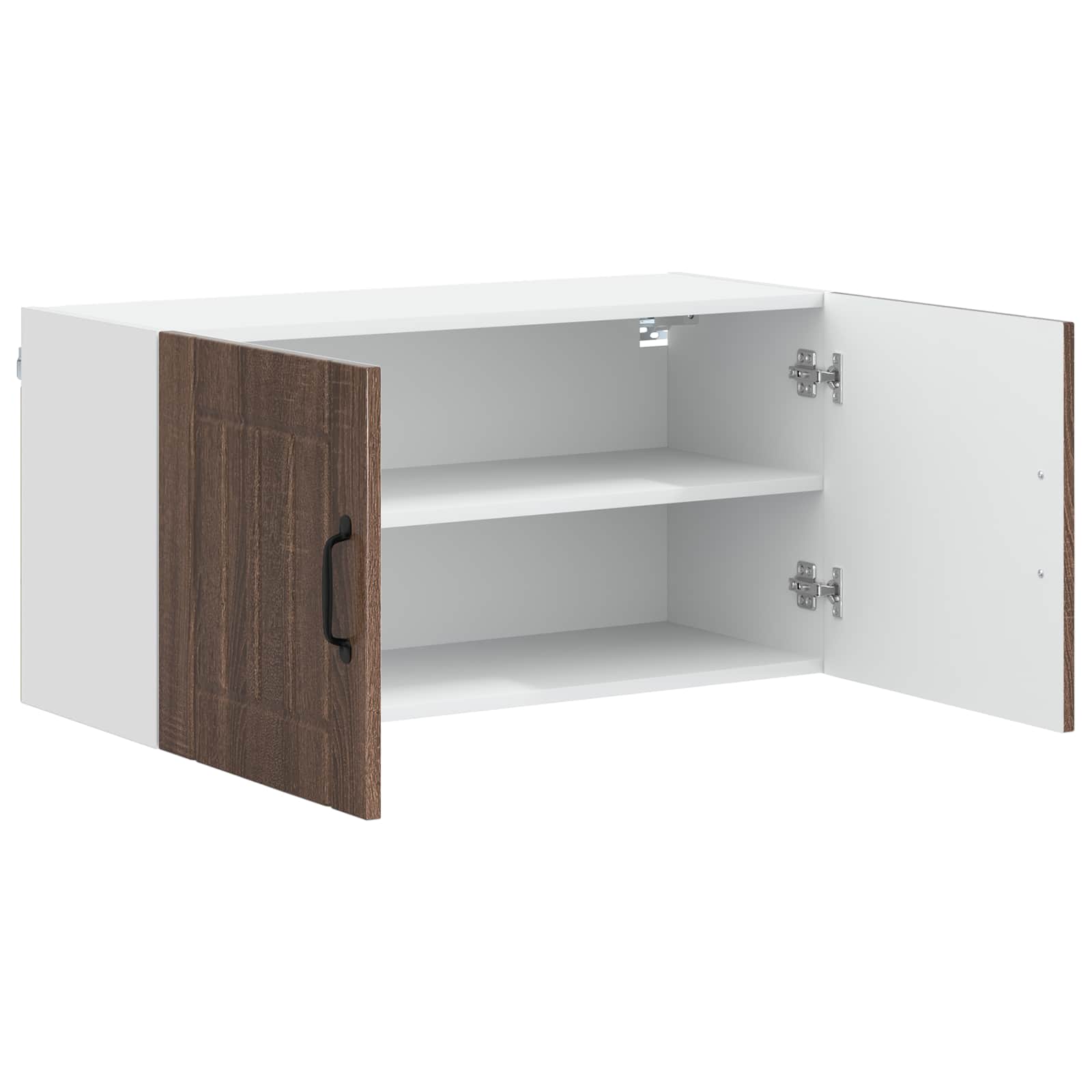 Wandschrank LUCCA Brauneiche 80 x 31 x 40 cm Holzwerkstoff