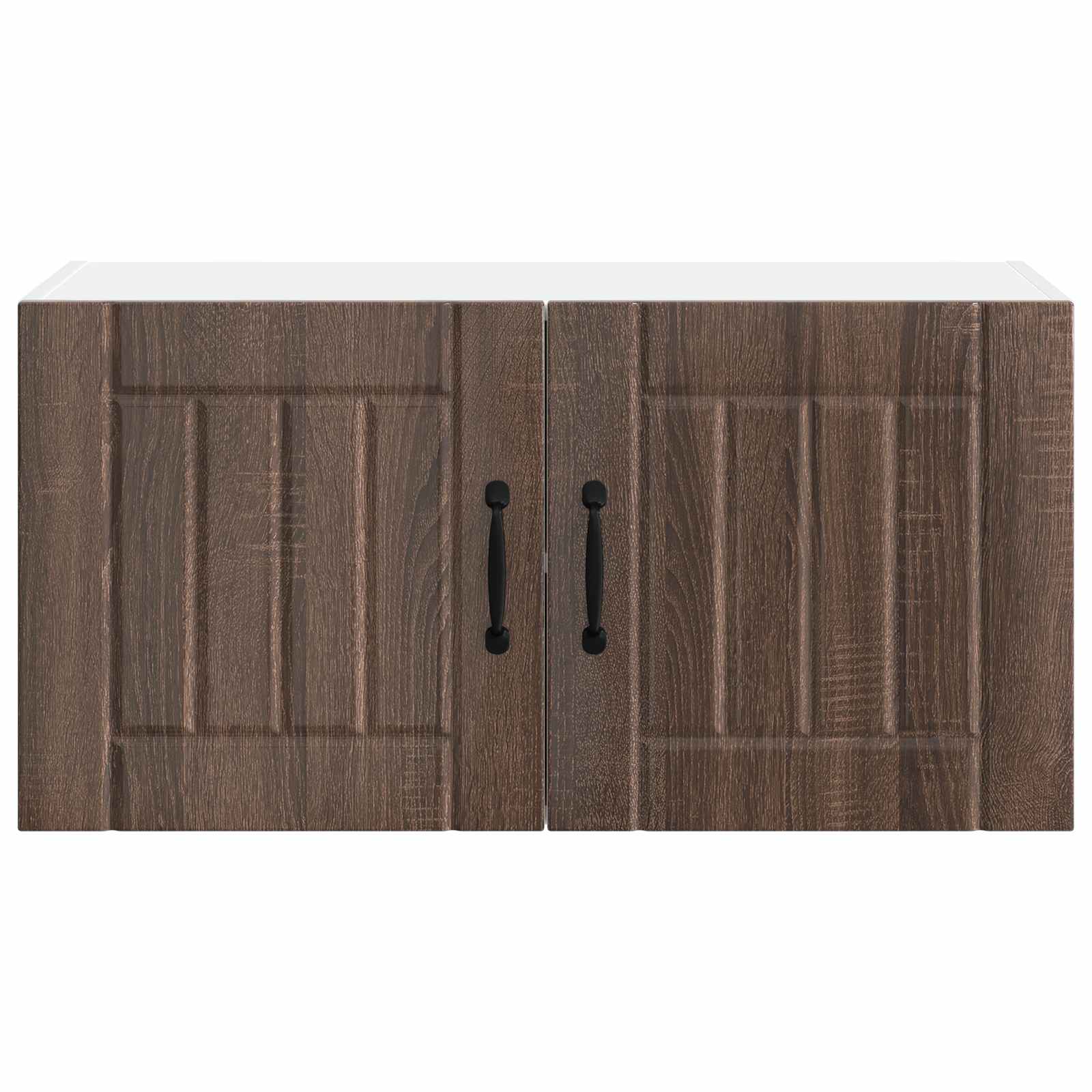 Wandschrank LUCCA Brauneiche 80 x 31 x 40 cm Holzwerkstoff