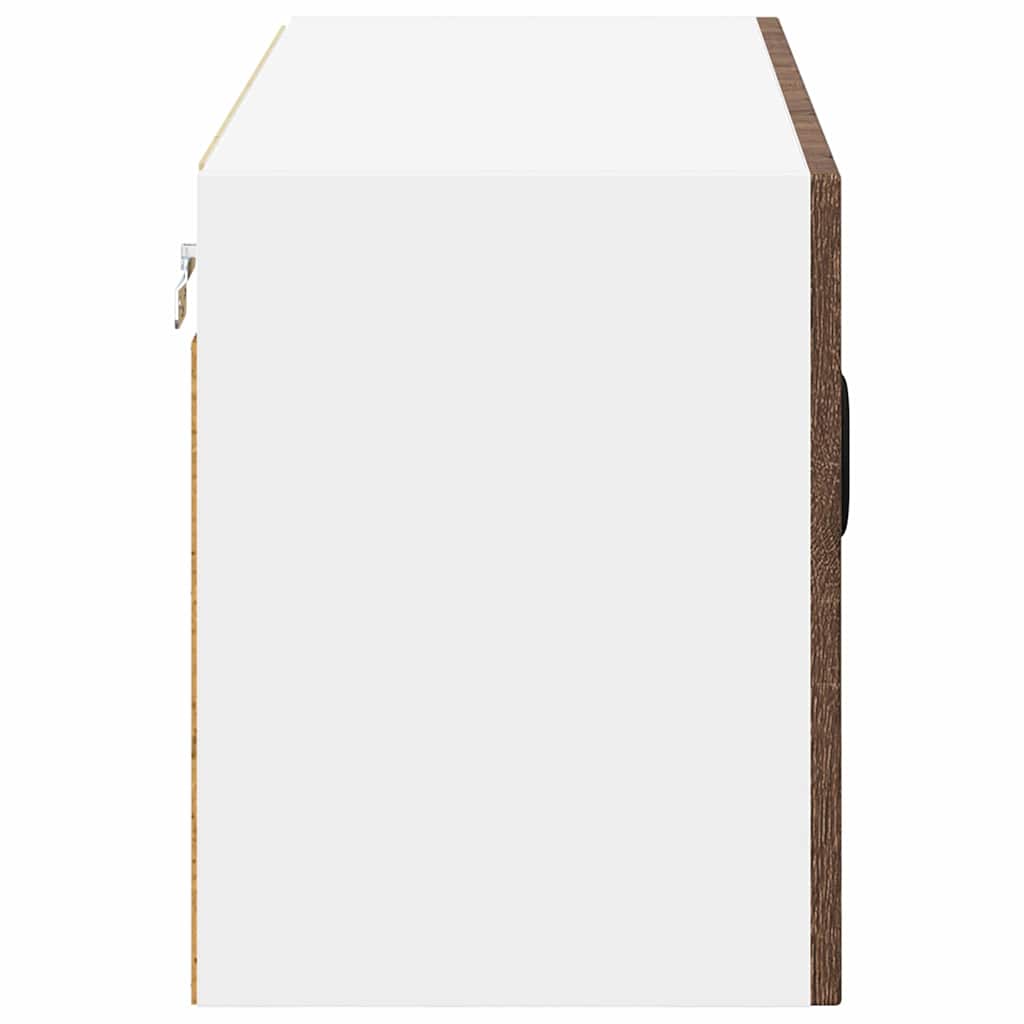 Wandschrank LUCCA Brauneiche 80 x 31 x 40 cm Holzwerkstoff