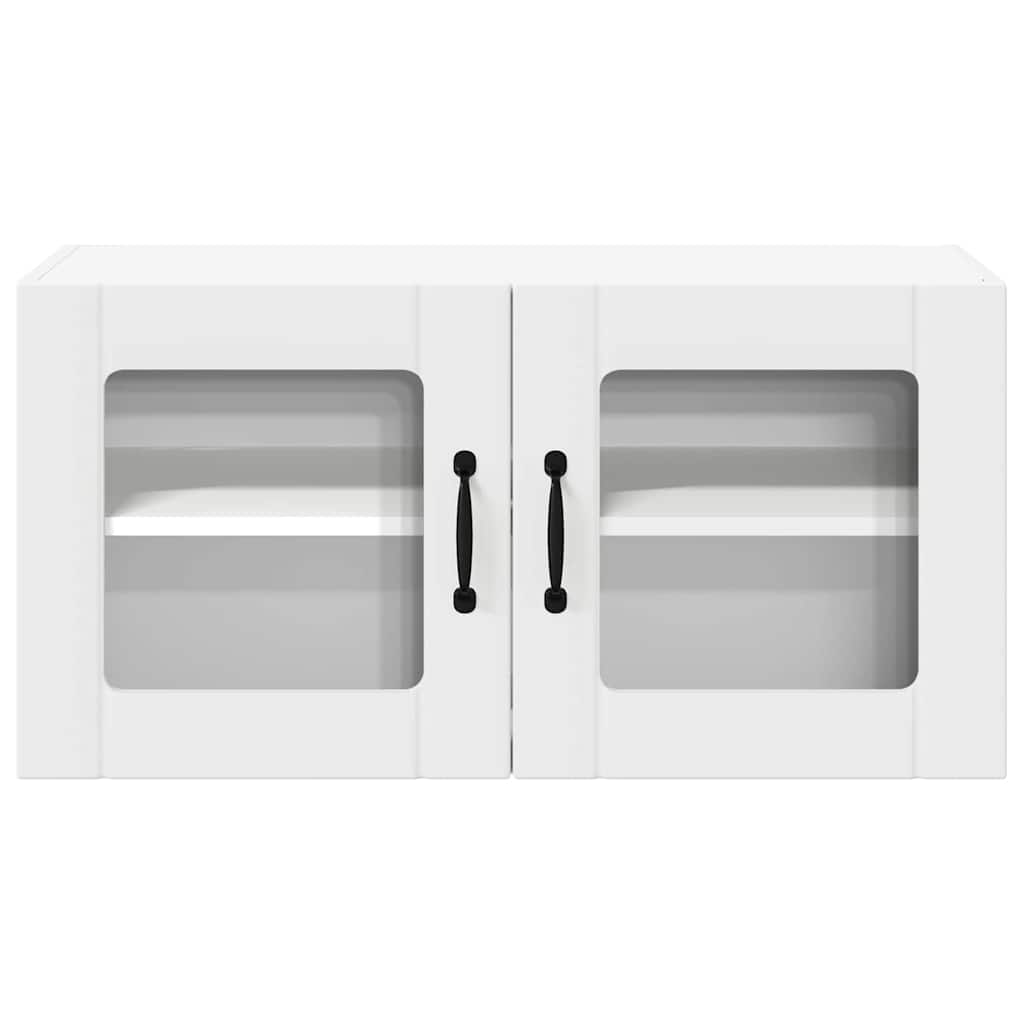 Wandglas-Schrank LUCCA Weiß 80 x 31 x 40 cm Holzwerkstoff