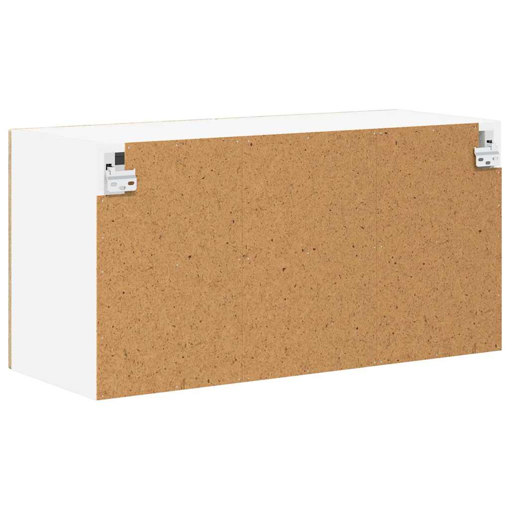 Wandglas-Schrank LUCCA Sonoma-Eiche 80 x 31 x 40 cm