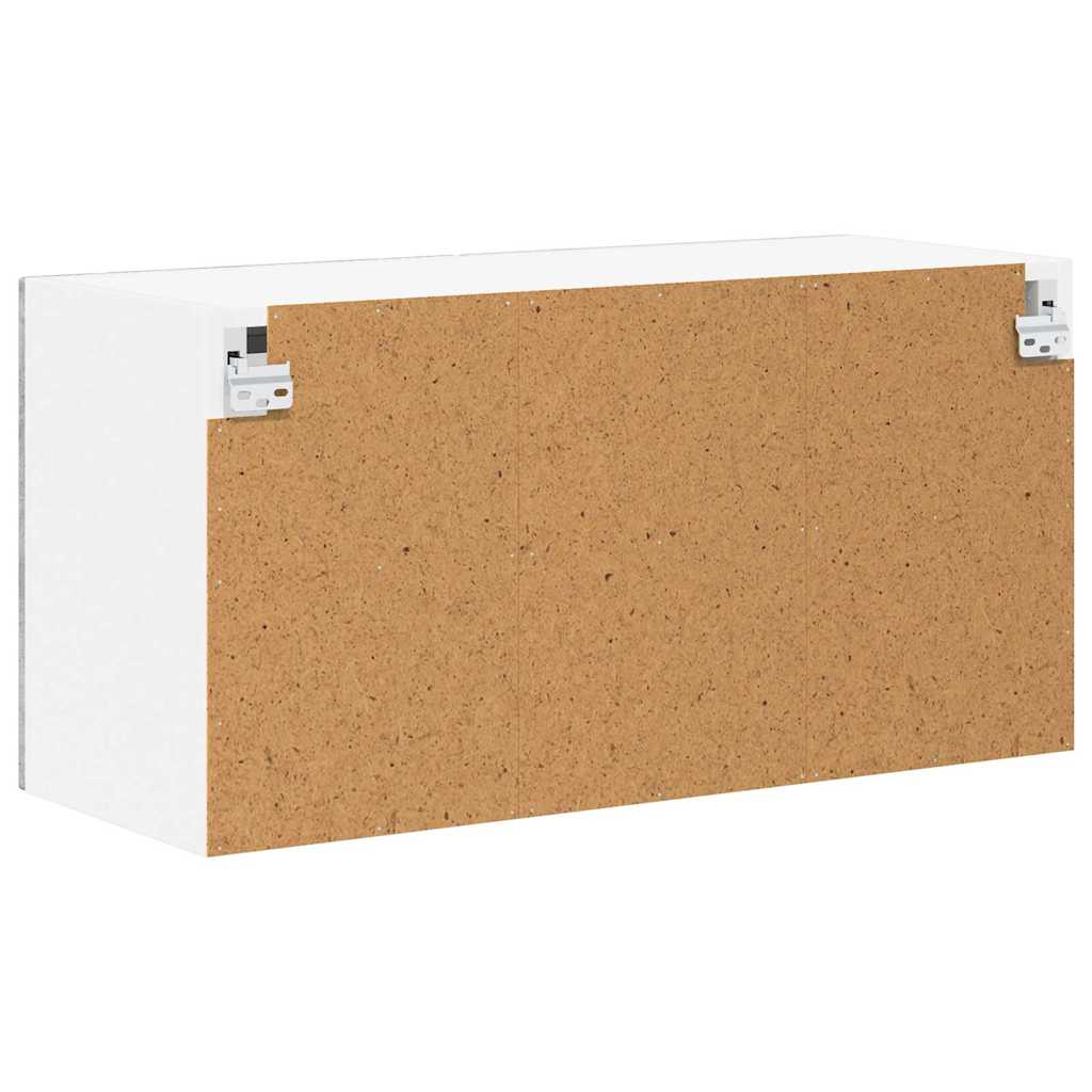 Wandglas-Schrank LUCCA Betongrau 80 x 31 x 40 cm Holzwerkstoff